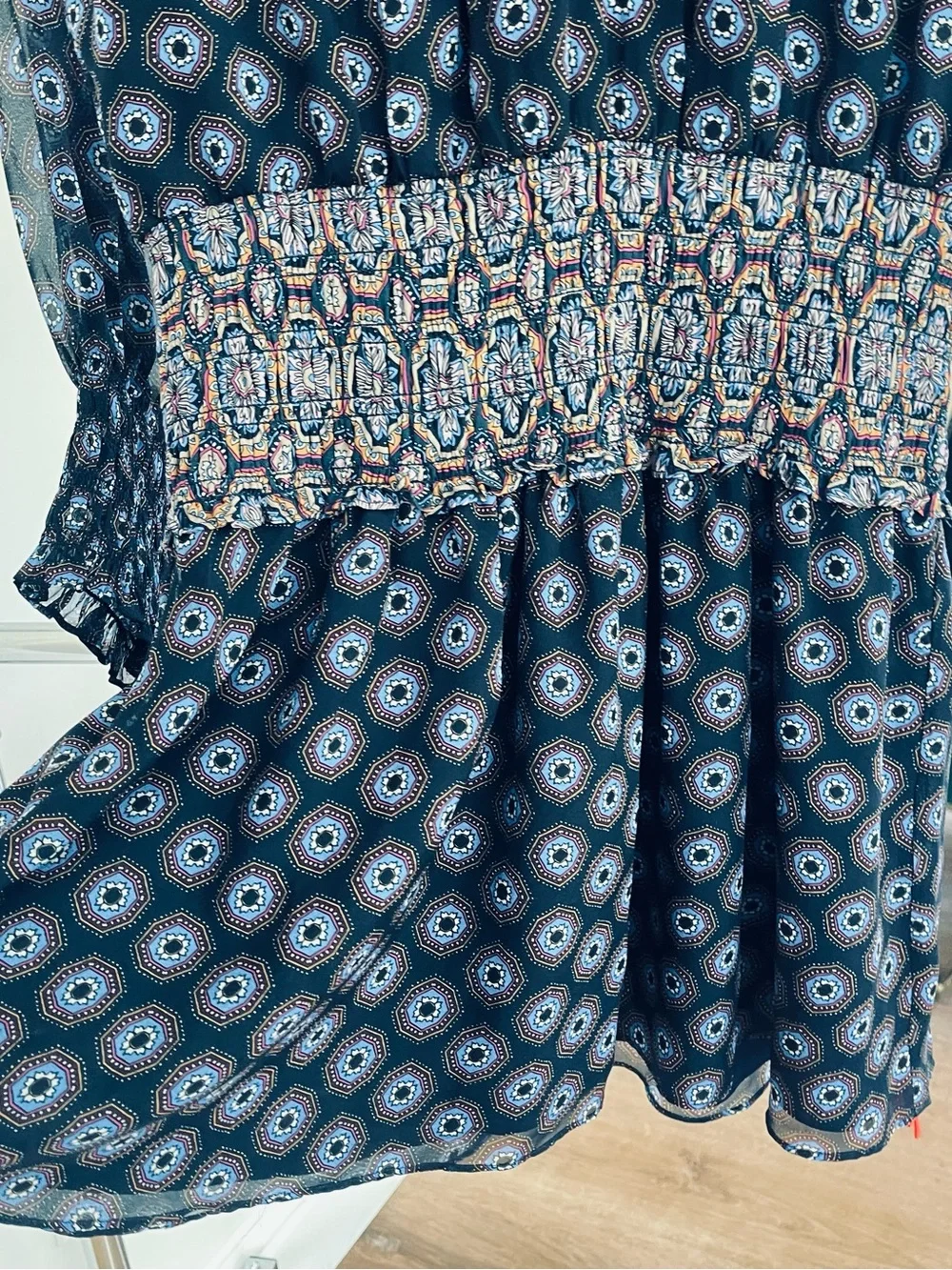Ramy Brook Printed Davie Silk Mini Dress, Sz. M, NWT - Picture 8 of 13